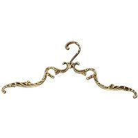 French Palace Style Clothes Hanger Solid Brass Wardrobe Hangers Strong Clothes Coat Hangers Golden Decoration Metal Rack
