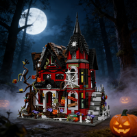 Halloween Haunted House Building Blocks Set - Gothic Villa Bricks Kit for Adults Creative DIY Assembly Toy Home Decor image 4