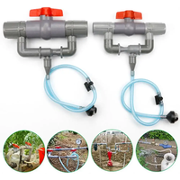 32/40/50/63mm Venturi Tube Small-size Light-weight Easy to Operate Gardening Irrigation Fertilizer Injector with Switch
