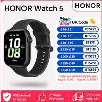 HONOR Watch 5, Smartwatch, 15 Days of Battery Life,1.85-inch AMOLED Screen, 5ATM and IP68, GPS,BT5.2, Android and iOS image 4