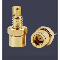 10pc MMCX Connector Earphone Female PCB Mount Pin Headphone Plug IE800 Long Short Type Beryllium Copper Wire Conector