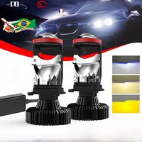 CO LIGHT H4 LED Projector Mini Lens Auto H4 LED Headlight Bulbs Kit Conversion 6000K 4300K 3000K High Low Turbo Fan Car Light
