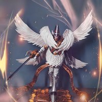 22cm/8.6in Anime Digimon Adventure Figure Holy Angemon Action Figure Pvc Collection Model Toys for Children Gifts