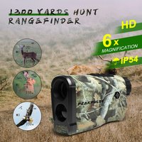 PeakPulse 1300Y Hunting Rangefinder 6X Magnification M3 Mode HD Golf Laser Rangefinder IP54 Dustproof Hunting Accessories