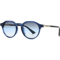 SHAUNA New Round Women Gradient Sunglasses Shades UV400 Retro Men Trending Punk Sun Glasses