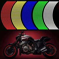 AliExpress NONE Car Styling Strips Reflective Motocross Bike Motorcycle Wheel Stickers and Decals 17/18 Inch Reflective Rim Tape