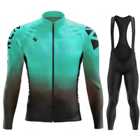 AliExpress RVOUEI New 2025 Rcn Autumn Cycling Jersey Bib Pants Set Ropa Ciclismo Bicycle MTB Clothing Road Bike Suit Men Long Sleeve Bicicleta Set