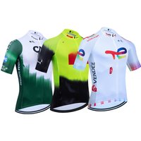 AliExpress White Total Cycling Team Jersey New UAE Bike Vest Maillot Men Women CAJA RURAL Quick Dry Ropa Ciclismo Bicycle Jersey T-shirt