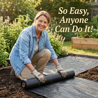 Heavy Duty 90GSM Weed Barrier Fabric 1x10m – Premium Garden Ground Cover for Patio, Lawn & Flowerbeds