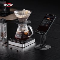 IKAPE Bluetooth Coffee Scale V2 Pro,0.1g High Precision Rechargeable Drip Espresso Scale with Tare Function,LED