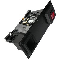 Vertical Small Iron Coin Door Door Swing Machine Coin Acceptor Entertainment Operated Arcade Iron Black Cash Box Gate DIY Parts