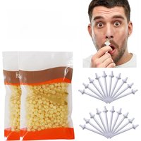 100PCS Nose Wax Sticks Kit Portable Easy Quick Wax Bean Cleaning Wax Kit Painless Nasal Wax Cleaning Tools Set For Hair Removal