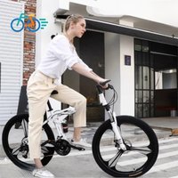 AliExpress smvp FJ Carbon Steel Folding Mountain Bike Men's Variable Speed Off Road Dual Shock Absorber Bike Teen Boys And Girls Mountain Bike