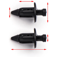 For Honda Yamaha Suzuki Kawasaki 20pcs Motorcycle Plastic Fairing Rivet Setting Panel Fastener Clips 6mm Push Pin Fastener