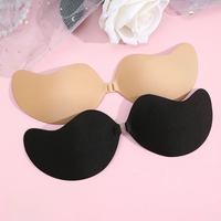 FINETOO Women Invisible Underwear nubra Breast Patch Three-Color Hypoallergenic Mango Cup bra Silicone Non-Falling Off Thin