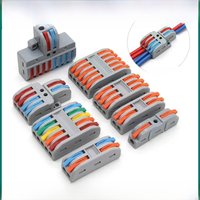 1~100pcs Quick Universal Wire Connectors Compact Splicing Wiring Cable Connection 0.08-4.0mm2 Push-in Conductor Terminal