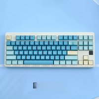 KBDiy 160 Key Cap Custom Sea Salt Lemon Keycap PBT Double Shot ISO Mechanical Keyboard SA Profile Keycaps for GMK67 84/87/96/104