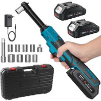 21V Elektrischer Ratschenschlüssel-Satz 6,3 Zoll Kabelloser Verlängerter 3/8" Winkelschlüssel mit 80Nm Drehmoment Kompatibel mit Makita 18V Akku