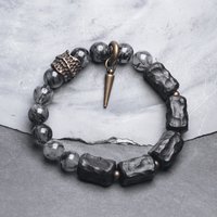 Black Rutilated Quartz Bracelet Dainty Crystals Ebony Health Unisex Jewelry Unique Encanto Personalized Bracelet Wholesale Item