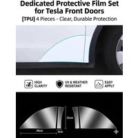 For Tesla 2025+ Model Y Juniper rear door splash-proof film door TPU protective film