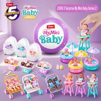 ZURU 5 Surprise My Mini Baby Series 2 Collectible Mini Baby Dolls Surprise Accessories Cute Play Toys Perfect Gift for Kids