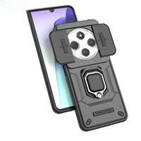 For Xiaomi Poco C75 4G Case Slide Window Lens Protect Armor Case For PocoC75 Poko Little Pocco C75 C 75 Magnetic Ring Cover