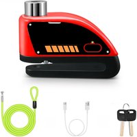 AliExpress Rockbye Motorcycle Alarm Disc Brake Lock IP67 Waterproof 120dB Anti-Theft Type-C Intelligent Rechargeable Electric Bicycle Lock