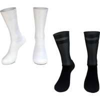 AliExpress NONE New Pro Socks Team Aero Anti Slip Silicone Cycling Socks Men Bicycle Sport Running Bike Socks Calcetines Ciclismo