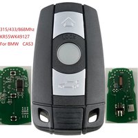 315/433/868Mhz KR55WK49127 Fit for BMW CAS3 Aftermarket 3 Buttons Remote Key Fob Replacement Keyless Entry CN006028