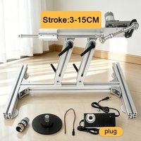 Telescopic Linear Actuator 30mm-150mm Stroke Adjustable with Bracket 3XLR Connector Suction Cup Power 90RPM/200RPM 110V-240V