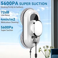 Fensterreinigungsroboter mit automatischer Wassersprühfunktion, 5600 Pa Saugkraft, Fensterroboter-Staubsauger, elektrischer Glasreiniger, Absturzsicherungssystem, Fernbedienung, geeignet für Fenster