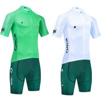 AliExpress 2025 Cycling Set Green Cycling Jersey Team ORBEA ORCA Bike Jersey Bibs Shorts Anti-Swear Ropa Ciclismo Bicycle Maillot Clothing