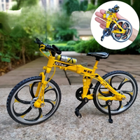 AliExpress NONE 1/8 Scale Mini Finger Bicycle Toy, Alloy Foldable Finger Mountain Bike For Home, Bedroom, Living Room, Office, Study Decoration