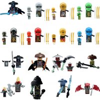 Anime Cartoon TV Ninja Toy Dragons Rising Forbidden Five Nokt Rox Zarkt Drix Kur Pixal Bricks Building Blocks for Kids Gifts