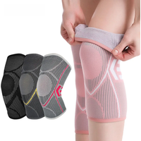 AliExpress Aolikes AOLIKES 1PCS Knee Support Nylon Sports Fitness Compression Sleeves Kneepads for Arthritis Joint Cycling Running Basketball