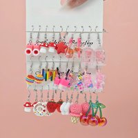 Summer Fashion Resin Earrings Set Cherry Popsicle Glow in The Dark Earrings