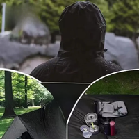 AliExpress NONE Waterproof Rain Poncho Lightweight Hooded Rain Coat Picnic Mat Blanket Sun Shelter for Outdoor Camping Hiking Cycling Climbing