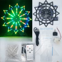 DIY electronic kit LED rotating ferris wheel circuit learning soldering kit 16kinds flashing mode remote control(not assembled