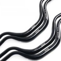 AliExpress BUCKLOS Mountain Bike Handlebar 31.8mm Hi-Riser MTB Bar Flat Riser 720/780mm Handle Bar Rise 30/50/90/120mm Swallow Handlebar