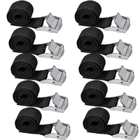 AliExpress VHOHOUR 10 Pcs Black Lashing Straps with Clamping Lock Heavy Duty Fastening Straps for Motor Bicycle Luggage Fixing Tool