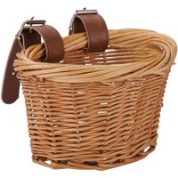 AliExpress NONE Bicycle Front Wicker Woven Basket for Kids Bike Scooter Handmade Waterproof Durable Storage Basket Detachable Baggage Bags