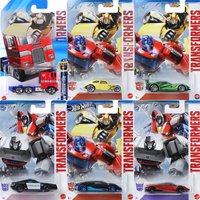 Mattel Hot Wheels Transformers Bumblebee186 Custom Volkswagen Beetle Gold 1/64 Diecast Model Car Model Collection Toys Gift Toys