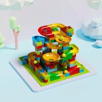 500/1000 DIY creative building blocks slide ball building blocks to build birthday gifts children's educational toys