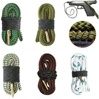 Hunting Gun Bore Cleaner .22 Cal.223 Cal.38 Cal& 5.56mm,7.62mm,12GA Rifle Cleaning Kit Tool Pistol Barrel Cal Rope Brush