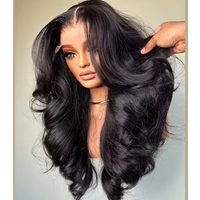 13x4 HD Lace Front Wig 300% Density Curly Body Wave Peruvian Human Hair, Pre-Plucked with Baby Hair Natural 13x6 Frontal Wig