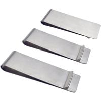New Minimalist Solid Money Clip Solid Color Stainless Steel Metal Men's Mini Wallet Mini Portable Cash Clip