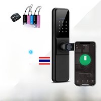 Tuya WiFi Fechadura Eletronica Digital Ttlock APP Remote With Aleax Google Home Waterproof Fingerprint Smart Door Lock for Home