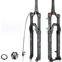 AliExpress NANLIO Nanlio X7 PRO Black Suspension Forks Aluminum Alloy With Rebound Adjustment Oil & Gas Forks Metal Bushings 26/27.5/29 Inch 140mm