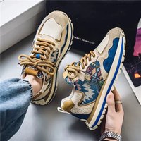 Men Sneakers Retro Pattern Trendy Running Shoes Outdoor Casual Walking Shoes for Men High Quality Vulcanized Shoes for Men