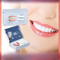 Adjustable False Teeth Kit Temporary Whiten Denture Upper Lower Veneers Comfortable Braces Natural Portable Silicone Fake Teeth